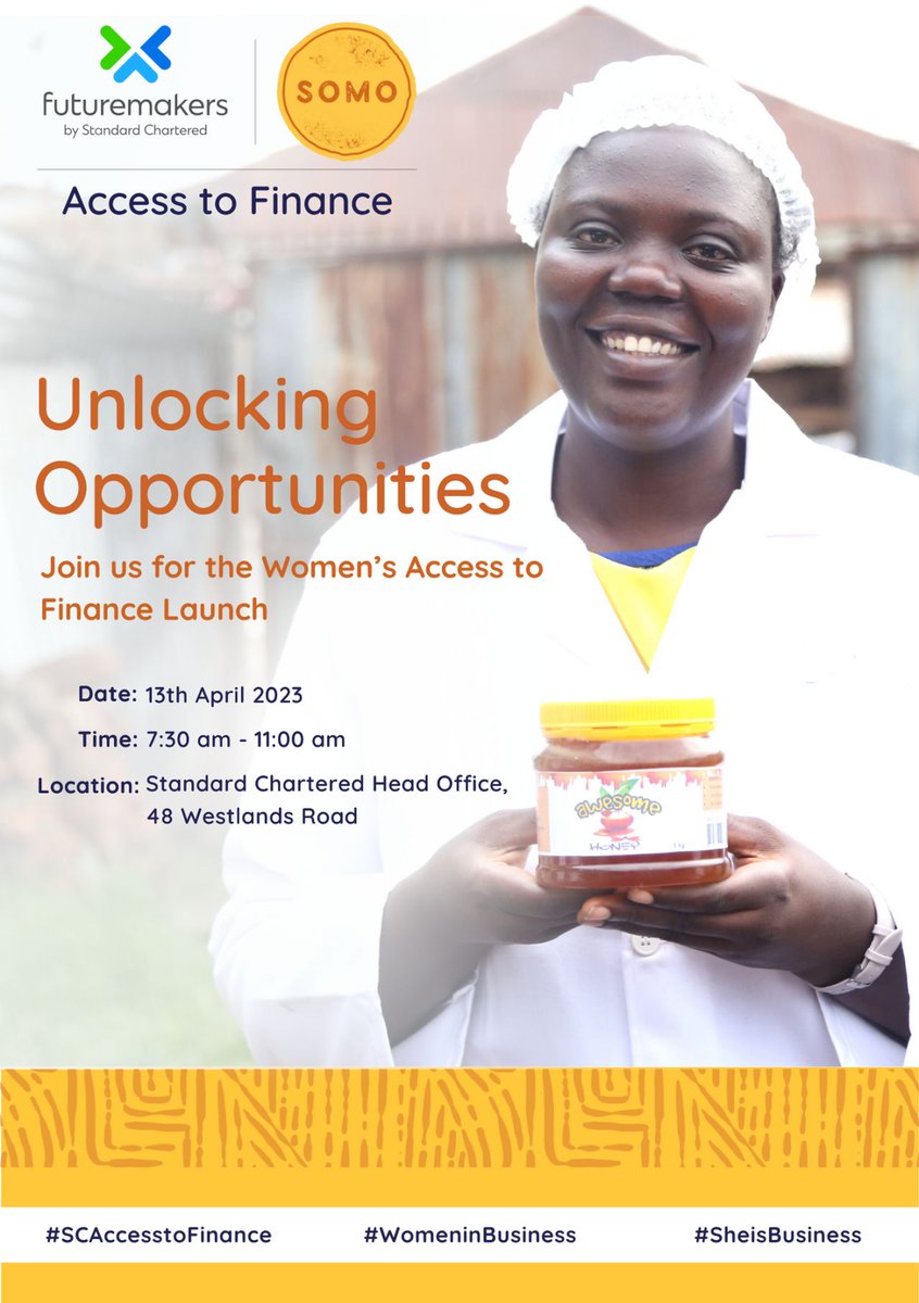 According to <a href="/AfDB_Group/">African Development Bank Group</a>, there is a $42B financing gap for #women entrepreneurs across value chains. <a href="/somo_org/">Somo Africa</a> is pleased to be part of initiatives such as the Women's-fund program, which provides women access to finance to help them grow their micro and small businesses.