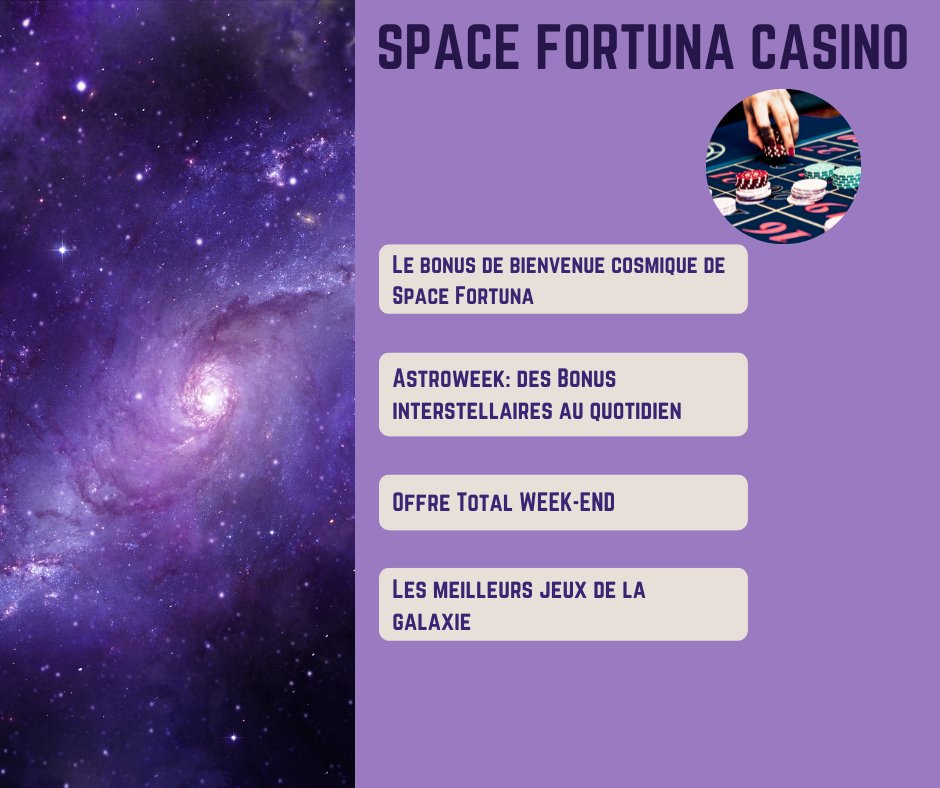 Découvrez l'expérience de jeu ultime dans le meilleur casino français! Profitez d'un design d'inspiration cosmique, d'une vaste sélection de jeux passionnants et de bonus imbattables. Ne manquez pas l'action ! 🪐
spacefortunacasino.com 
#FrenchCasino #CosmicDesign #AmazingGames