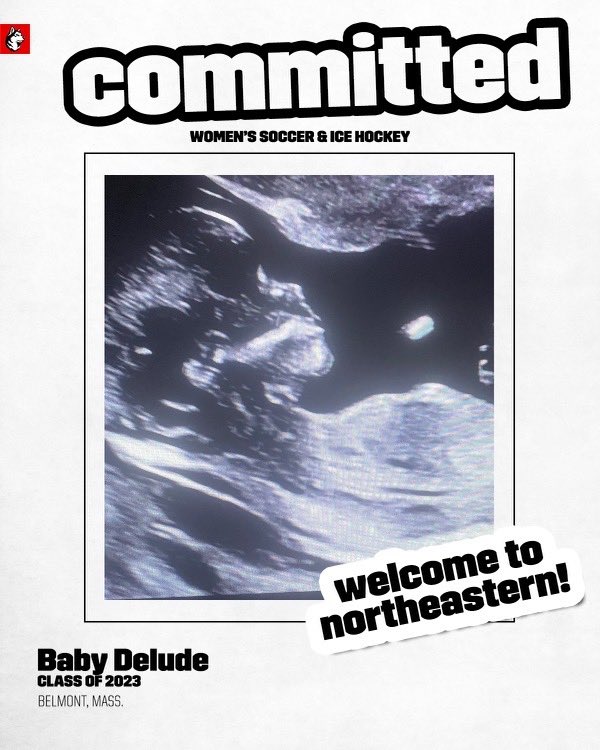 Because our little one has no choice but to cheer for the huskies <a href="/GoNUwsoccer/">Northeastern Women’s Soccer</a> <a href="/GoNUwhockey/">Northeastern Women’s Hockey</a> 

#NUGDmywhy <a href="/PaigeDelude/">Paige Delude</a>