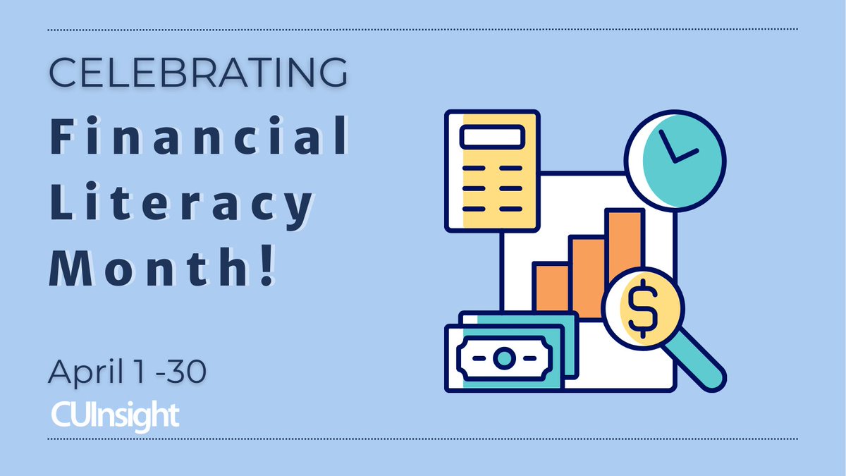 AlyssaCUInsight's tweet image. Happy Financial Literacy Month! 🎉

Credit unions are special and share the importance of financial literacy in all they do. Let's continue connecting, inspiring, and spreading awareness for financial well-being for all. 
#CreditUnions #FinancialLiteracyMonth