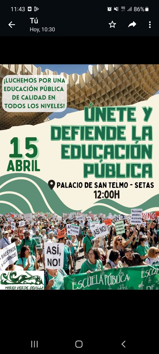 #DocentesUnidosAndalucia Sal y lucha por una educación pública de calidad¡¡¡¡¡