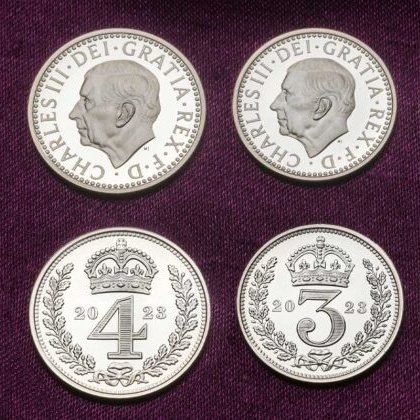 CoinWeek's tweet image. The @RoyalMintUK issues King Charles III official Maundy Money Coins: bit.ly/3GyZrs7

The Maundy Ceremony saw 74 men &amp;amp; 74 women receive Maundy coins given by the King, signifying the number of years he has been alive. #ukcoins #moderncoins #maundyceremony #KingCharlesIII