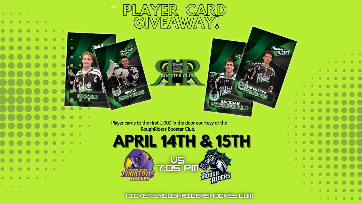 RidertownUSA's tweet photo. Riders are back in town for ✌️ home games this weekend. Come cheer on the boys as the regular season is winding down. Get your 1st and 2nd sets of player cards. For tickets https://t.co/2jmMCLhNkm. #letsride https://t.co/Kbzqasg1Lm