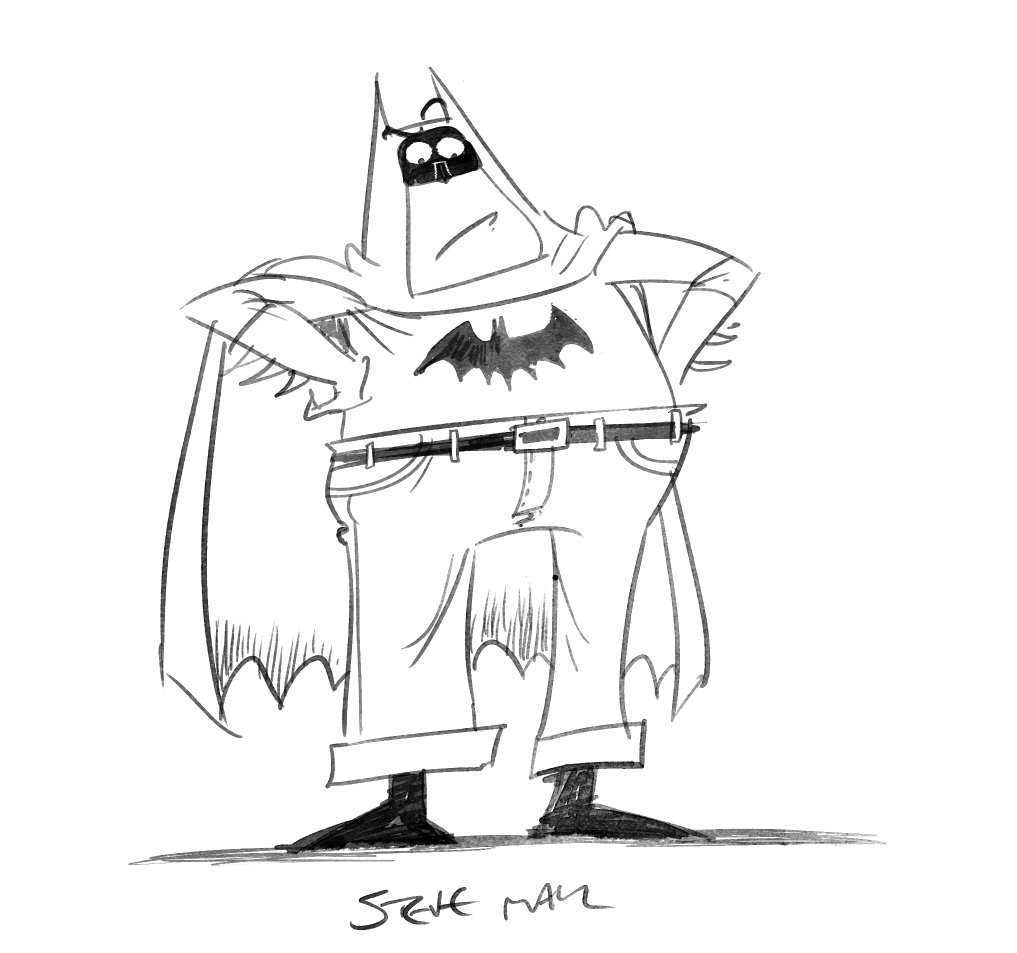 I drew what appears to be #Batman  in your dad's jeans - can anyone remind me WHY?!?