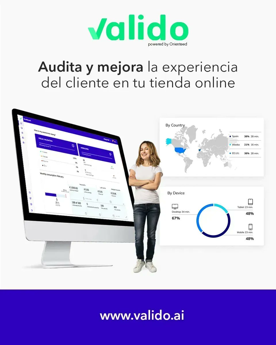 orienteed's tweet image. 👩💻 Sin código, ni secuencias de comandos. Evalúa tu #comercioelectronico con confianza.
🚀 Empieza a identificar hoy, los errores visuales que no dejan crecer tus ventas.
Prueba Valido Visual UX Validation gratis aquí: buff.ly/3GuRZ14
#visualvalidation #webscores