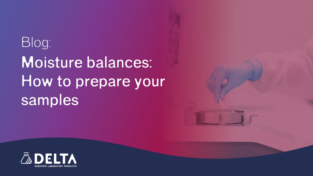 delta_sci's tweet photo. Do you use moisture balances in your #lab but not sure how to prepare samples? 

Our latest blog focuses on moisture balances and how they are used within different industries. Even how you should prepare your moisture balance samples!

Discover more: https://t.co/JV0G14t2hp https://t.co/cydA2UGsqH