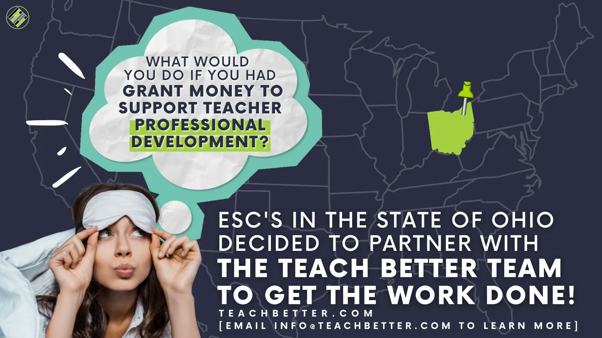 teachbetterteam's tweet photo. #TeachBetter has partnered with 16 Educational Service Centers across Ohio to help implement #professionaldevelopment and support to #teachers through a project funded by #RemotEDx. Visit https://t.co/Ew2D4PJk91 or email info@TeachBetter.com for more information. https://t.co/KzS8OCpnYP