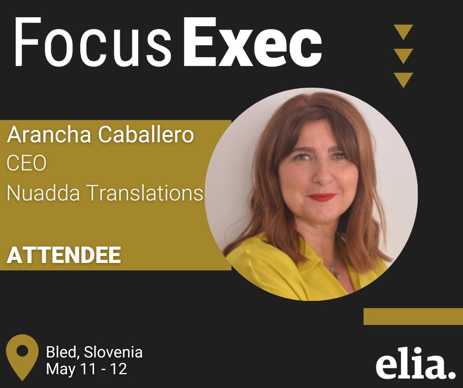 In one month from now, I´ll be joining some colleagues from the #translation industry at #eliaexecs. Really excited to keep #learning from smart people such as <a href="/olgablasco1972/">Olga Blasco</a>, Gerd Janiszewski or Véronique Özkaya. #sharingknowledge  <a href="/EliaOrg/">ELIA - European Language Industry Association</a>