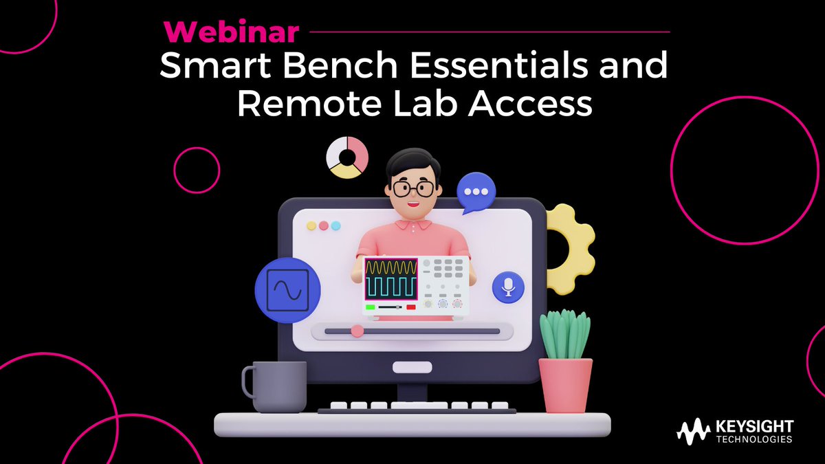 CControlsGroup's tweet photo. Join @Keysight Technologies as they give a practical and in-depth demonstration on how the new Smart Bench Essentials Series is designed to exceed the expectations of instruments in its class.
🎟️ Register here: https://t.co/cXc6e4Urej https://t.co/vcidpopYje