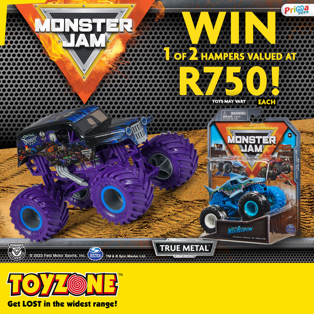 ToyZoneZoink's tweet photo. 𝐖𝐢𝐧 𝟏 𝐨𝐟 𝟐 #𝐌𝐨𝐧𝐬𝐭𝐞𝐫𝐉𝐚𝐦 𝐡𝐚𝐦𝐩𝐞𝐫𝐬 𝐯𝐚𝐥𝐮𝐞𝐝 𝐚𝐭 𝐑𝟕𝟓𝟎!

All you have to do is Like, Share &amp; tell us which Monster Jam truck is your favourite in the comments section below.

#ToyZone #WinWithToyZone #Competition  #MonsterTrucks https://t.co/rhrnuyesw1