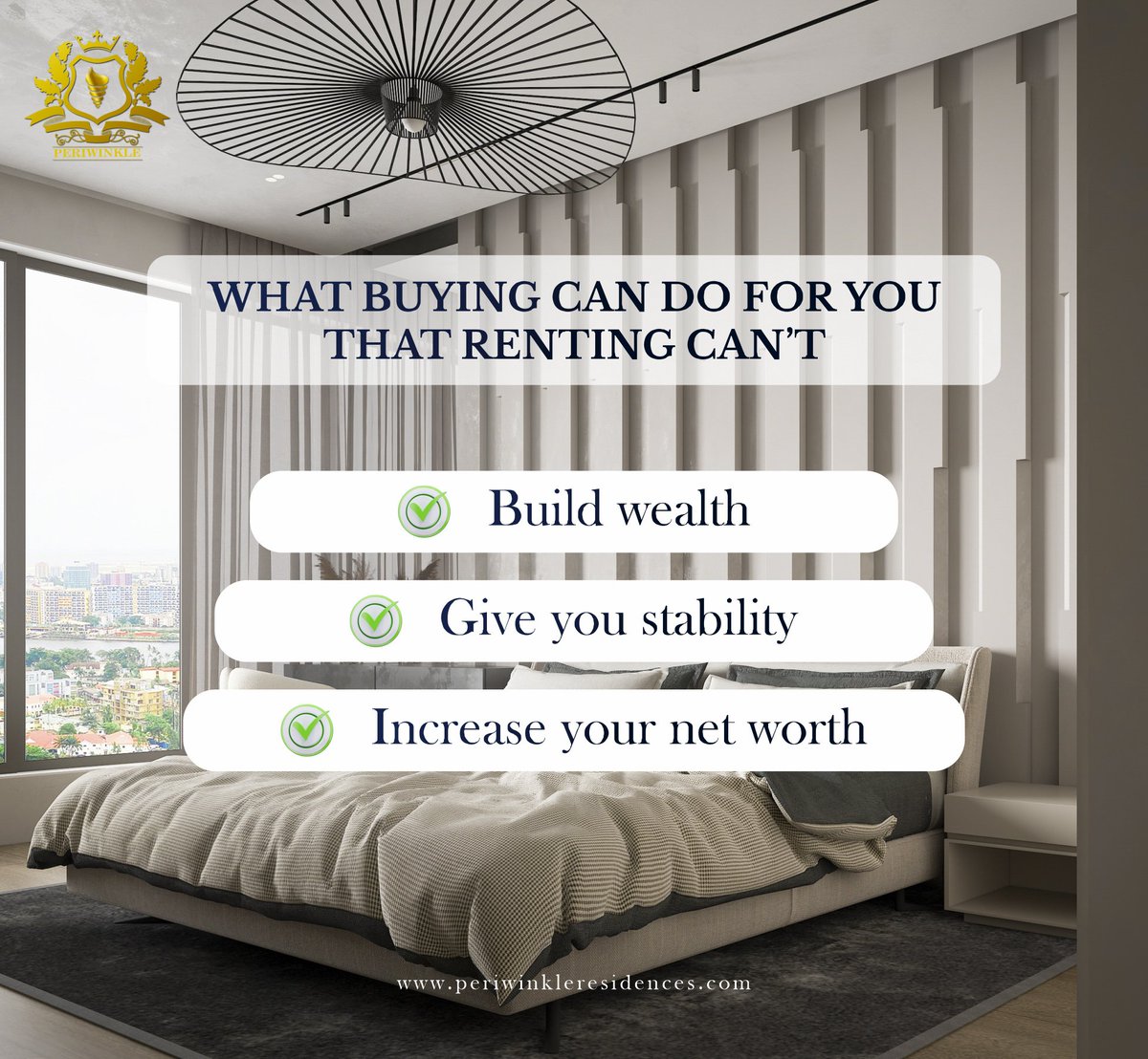 PeriwinkleRes's tweet photo. Long-term, buying is cheaper than renting, as renting is money you pay and can not take back, and it doesn't build your equity.
Owning your own home, however, enables you to live without worrying out rental costs and supports a comfortable retirement. 
#RealEstate #homebuying https://t.co/IOWcQo5Zuw