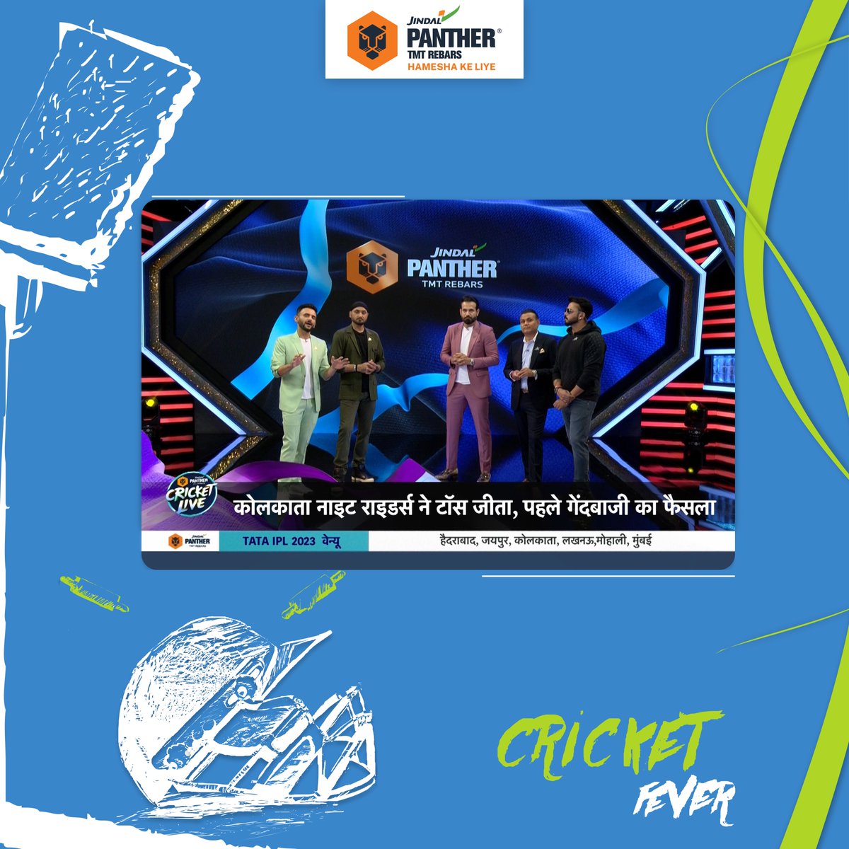 JindalPanther's tweet photo. Cricket Fever is on! Experts and Guests discuss top performances and game changers. Bringing you all the buzz from the ground. Catch us on Cricket Live only on Star Sports! #JindalPanther #HameshaKeLiye #BuildingStrongIndia #StarSports #IPL #IPL2023 #IPLonStar
@starindia https://t.co/tKJlmFb3Vb