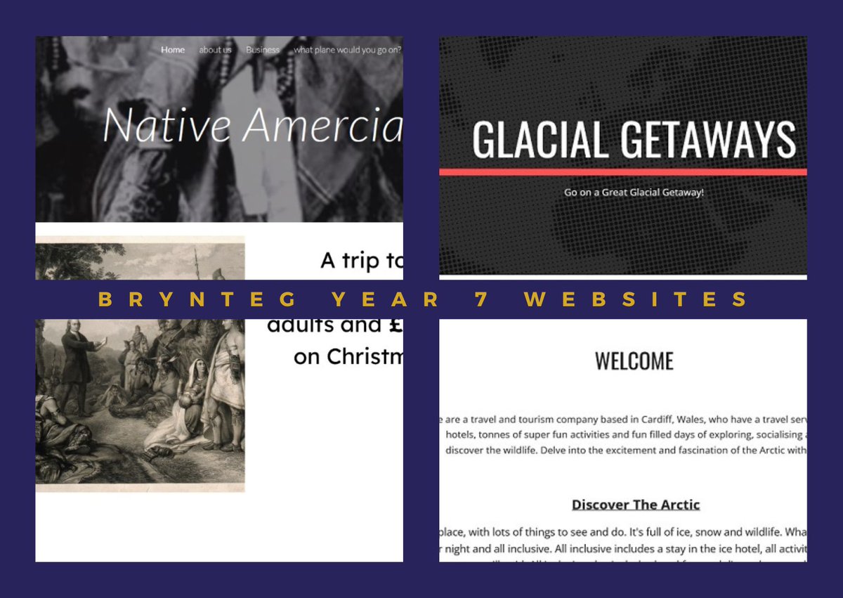 It was incredibly difficult to pick just 10 websites from Year 7 @bryntegschool website project 📷
Today I want to give a shout-out to:
📷  Native America - Esmae
📷 Glacial Getaways - Noelle
#bryntegschool
#teghumanities
#bigideaswales
#bigideaswalesrolemodel
@TegHumanities