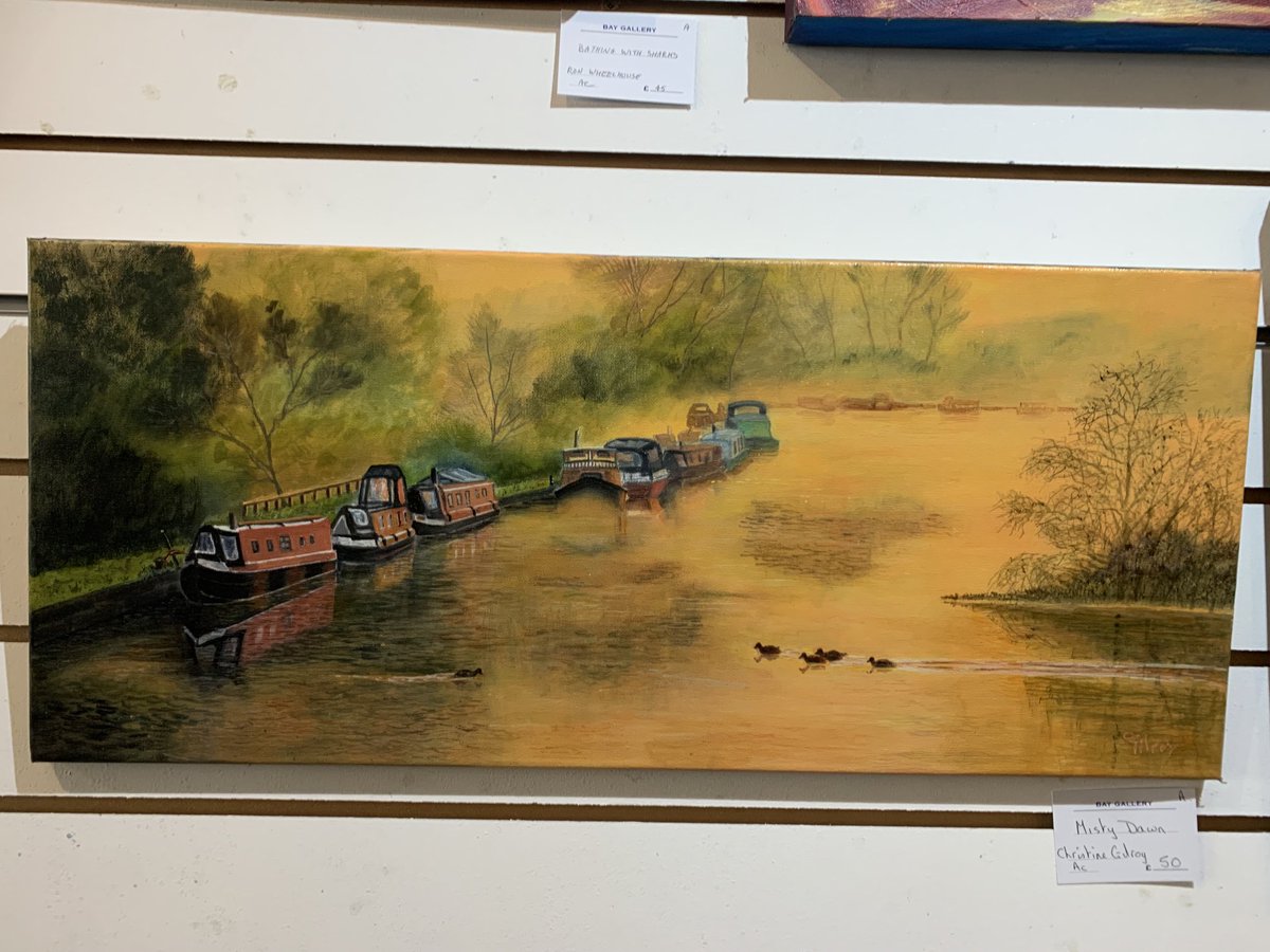 BarbaraGuinn1's tweet photo. Visiting @gallery_bay for #clayclass. Art of different mediums and a lot of it very affordable by local artists. Colwyn Bay, station road. https://t.co/oM5VZC9yh4