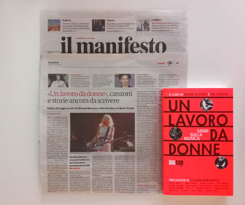 «Bisogna continuare a combattere, sorelle. Per quanto sia avvilente doverlo ribadire nel 2023, la musica è un lavoro da donne come tutti gli altri».

Su <a href="/ilmanifesto/">il manifesto</a> Paola De Angelis racconta «Un lavoro da donne», a cura di Sinéad Gleeson e Kim Gordon.

#unlavorodadonne