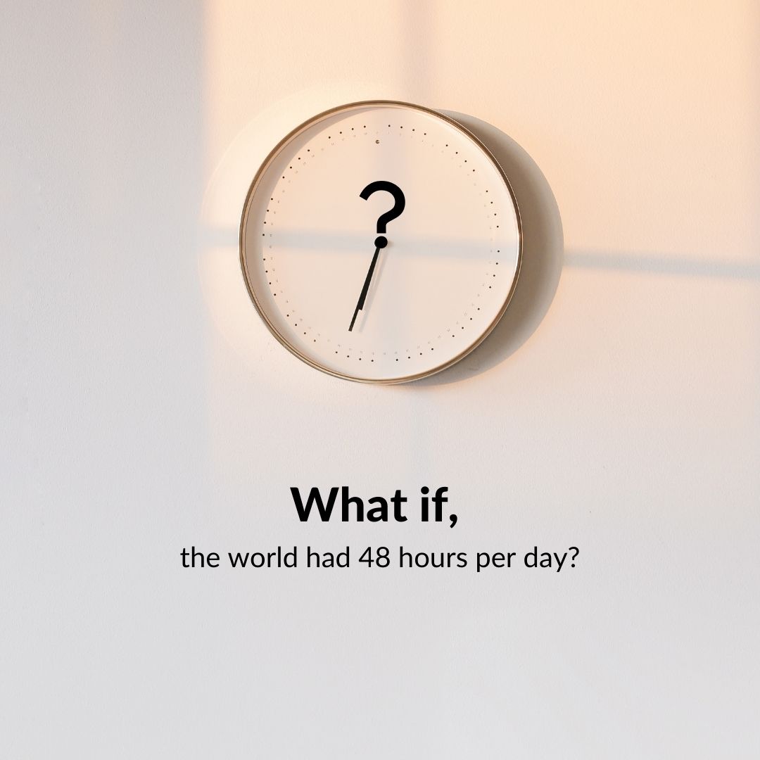 Websoc_AI's tweet photo. What if the world had 48 hours per day?
#websoc #websoc_ai #whatif #what #if #48hours #per #day #checkitout #trending #interesting #facts #factsdaily #imaginary #thoughts https://t.co/Qt9Tt3y7eJ