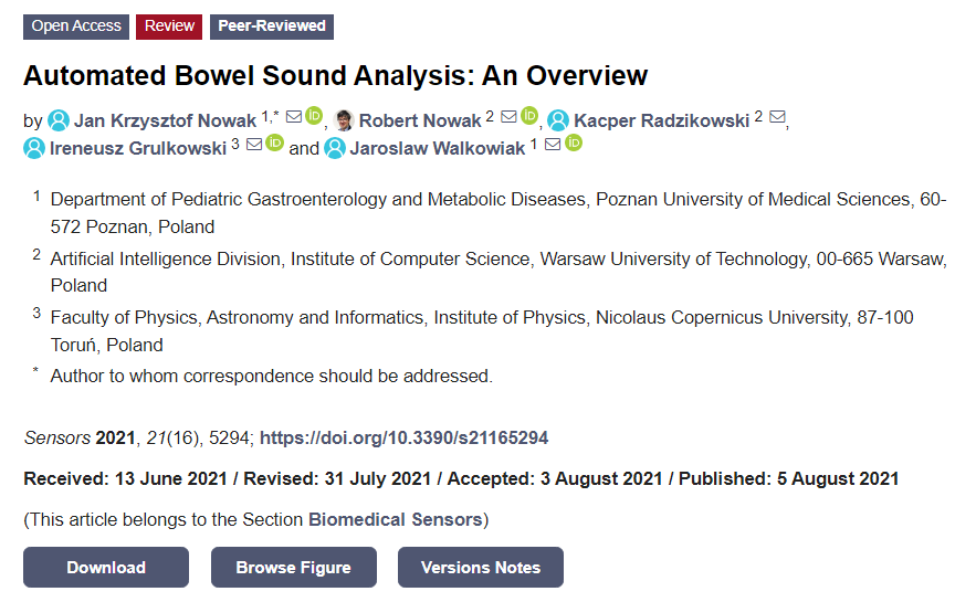 Sensors_MDPI's tweet photo. #highlycitedpaper
Automated Bowel Sound Analysis: An Overview
https://t.co/2syF3yPUFt
@PUMS_tweets
#bowelsound #automatedanalysis #intestine #motility #recording https://t.co/e4k5UWCcEd