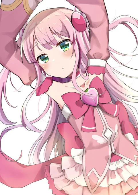 魔法少女がトレンド入りしてるのでもんもと桜さんとミカンママの絵を上げます 