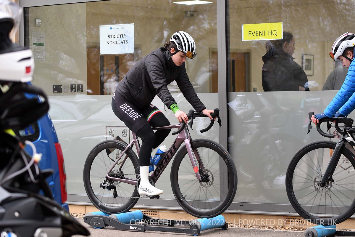 VeloUK's tweet photo. Warmup time for the day 😂 on the rollers, spin the legs and get ready for the challenges of the day

#WhithamHallPrepSchool #JuniorWomenU23RoadRace #gettinginthezone 

Photo report &amp; result: https://t.co/lZp2Fe1ec0 https://t.co/R9PGXKTWf3