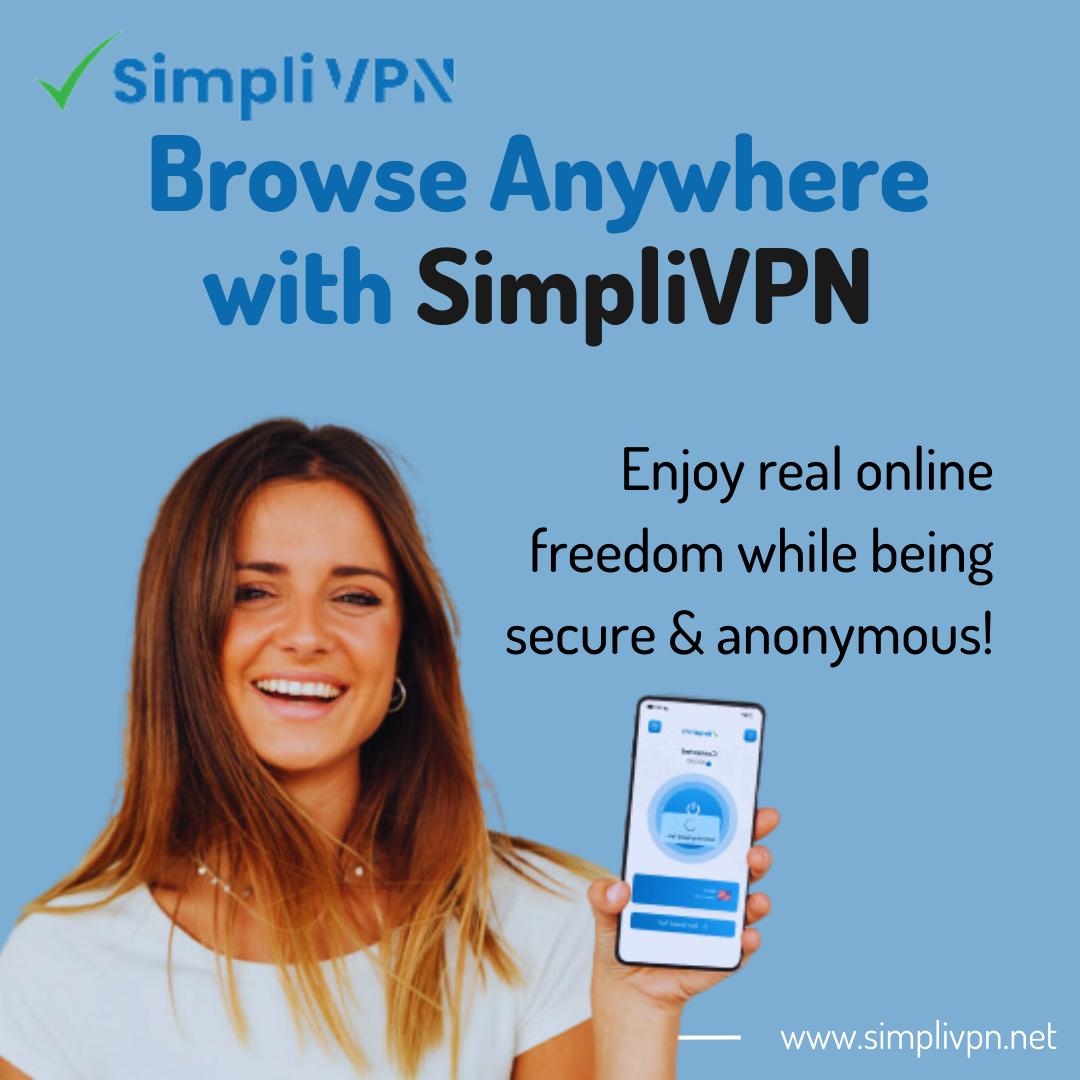 Enjoy seamless and secure browsing on the go with Simpli VPN! 
#SimpliVPN #simplivpn #cureBrowsing #VirtualPrivateNetwork #Privacy #Security #AccessAnywhere #OnlineThreats #DataBreaches #Home #Work #OnTheGo #AppStore #Freedom #UnrestrictedBrowsing