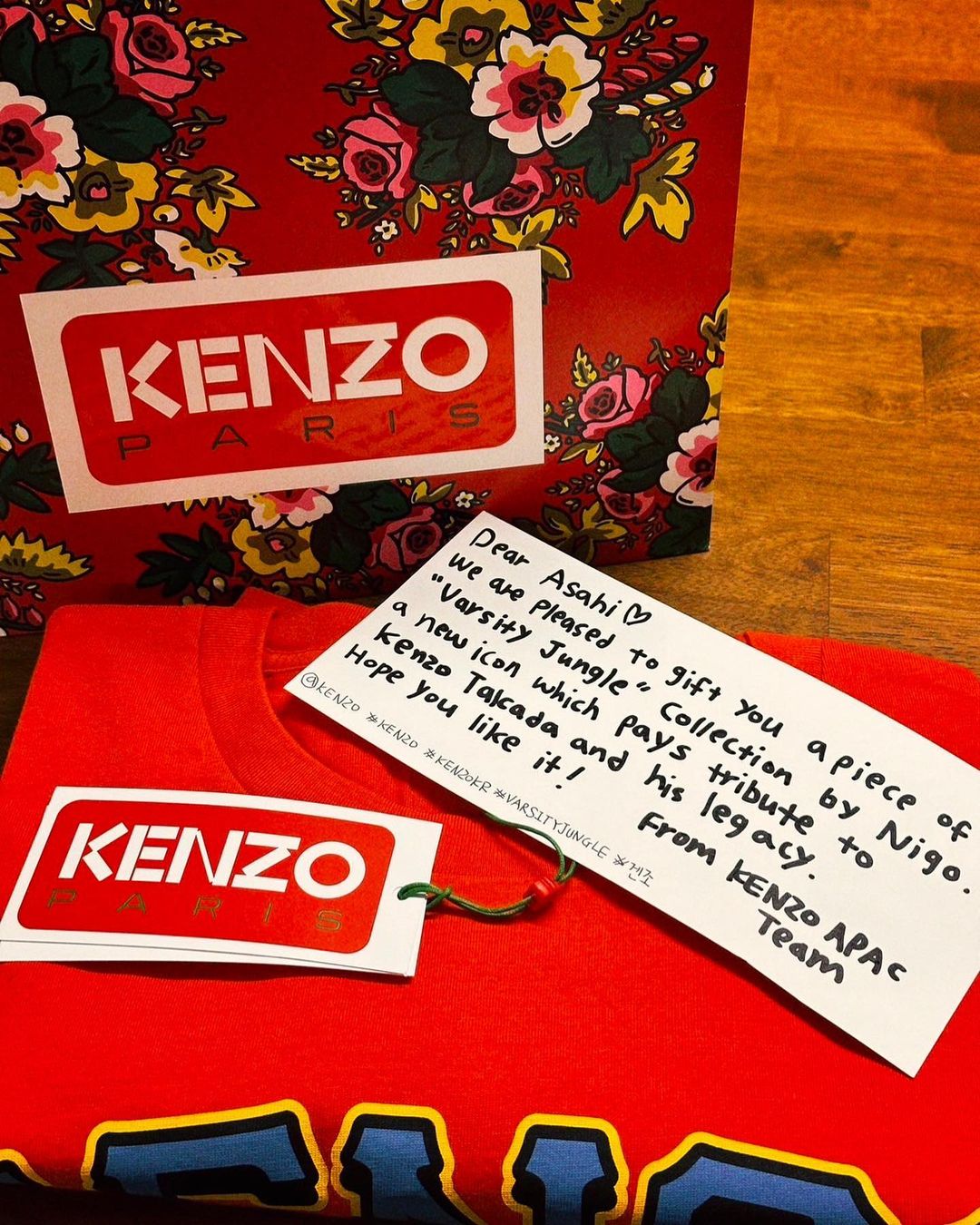 on X asahi instagram update his shirt was from kenzo team brand ambassador next https t 7a5Wk9Gwm1 X
