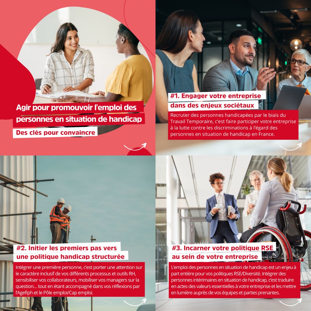ArtisInterim's tweet photo. Quels arguments utiliser pour promouvoir l’emploi des personnes handicapées ? Voici 3 clés pour convaincre l’entreprise utilisatrice ?

Téléchargez le guide “Agir” ici 👉https://t.co/Q8WxbvyOFM

#interim #handicap #insertionprofessionnelle #diversité … https://t.co/tmlhEJbf70
