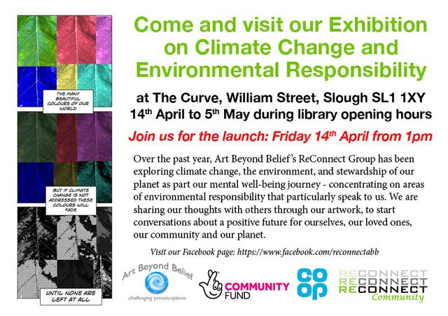HOMESlough's tweet photo. Exhibition coming to The Curve this week! Join @ArtBeyondBelief for their launch, this Friday 14th April https://t.co/63TzMlq0wG
