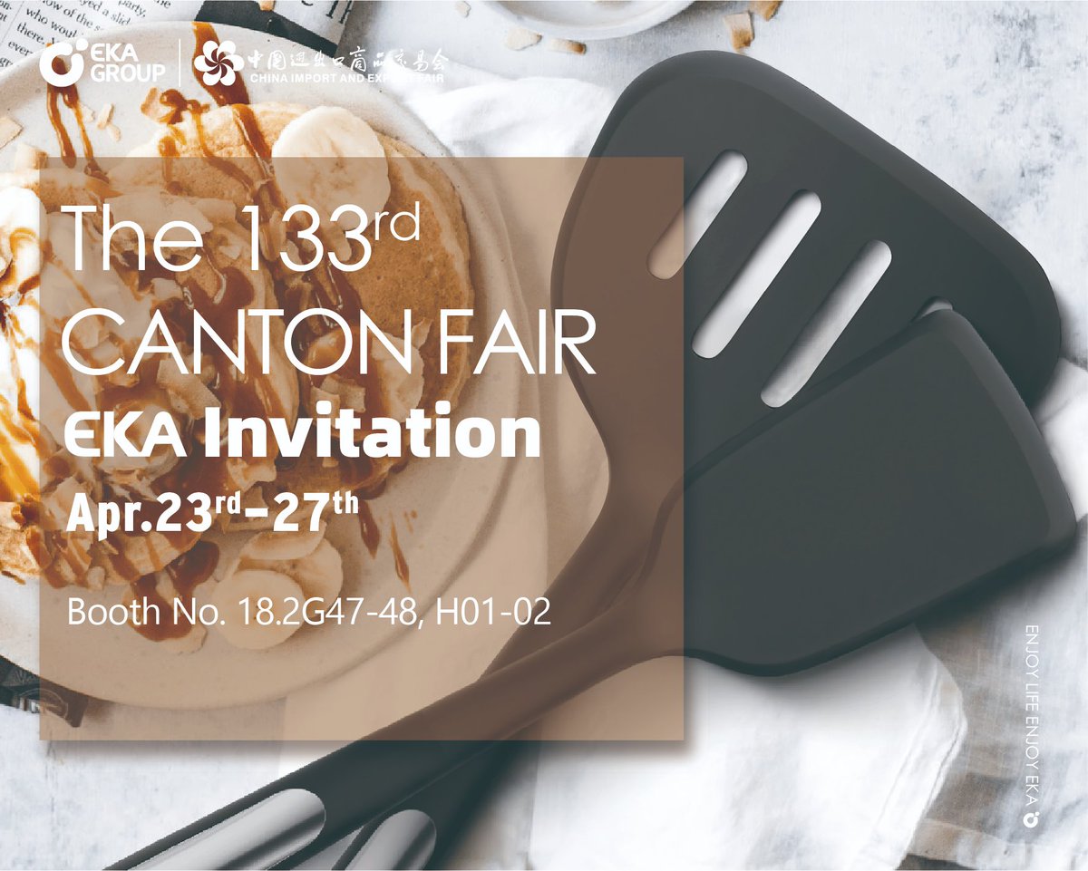 Ekagroup2009's tweet image. 📣The 133rd Canton Fair will be opened on April 15, 2023!
🤝We sincerely welcome you to our booth at 18.2 G47-48, H01-02 on Apr. 23rd-27th, to share more New Plastic &amp;amp; Silicon kitchenware with you. Looking forward to meeting you at the #exhibition!

#ekagroup #CantonFair