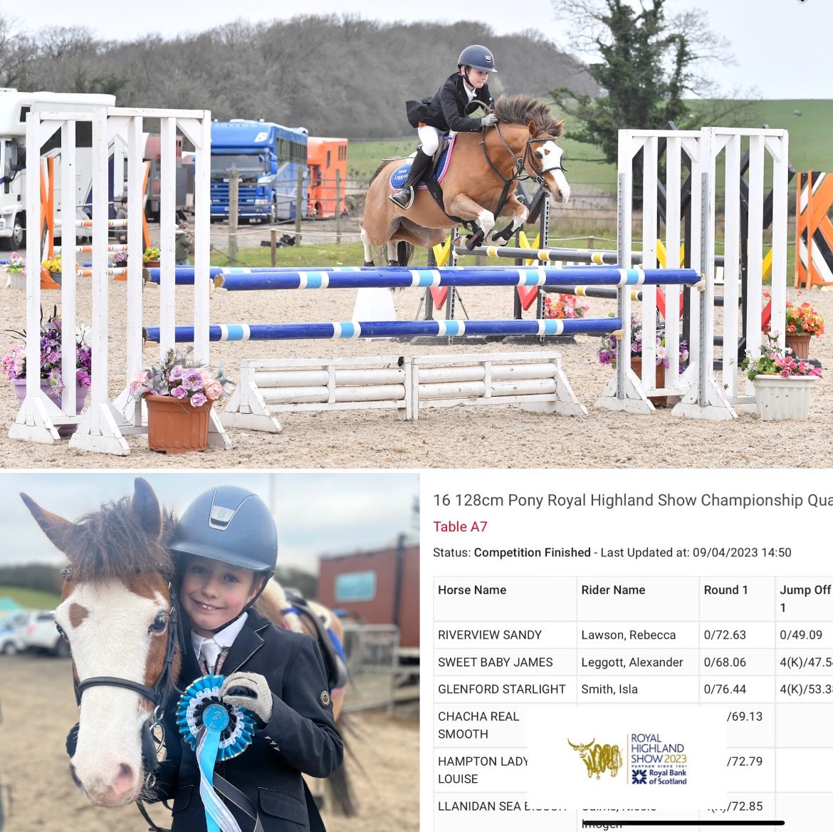 CareFranchising's tweet photo. Blossom Home Care-Sponsored Rider 🌸Alex🐴gained his ticket also for Royal Highland Show 2023!

Alex and Sweet Baby James came 🥈in the qualifier for the 128 championship. 

#BlossomHomeCare #sponsoredrider #TeamLeggott #showjumping #britishshowjumping https://t.co/xXNnGzH2oc