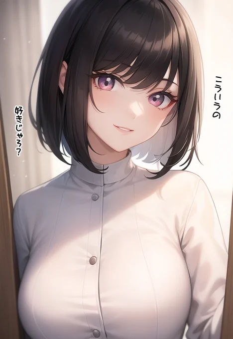 微笑む女医ちゃん。 