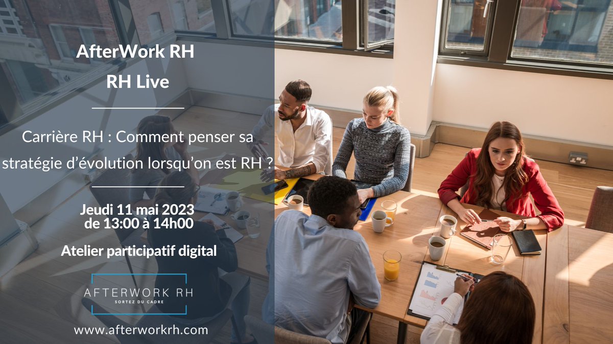 Carrière RH : Comment penser sa stratégie d’évolution lorsqu’on est RH ?  #carrière #RH #évolution #DRH #jeseraiDRHquandjeseraigrand

afterworkrh.com/event/carriere…