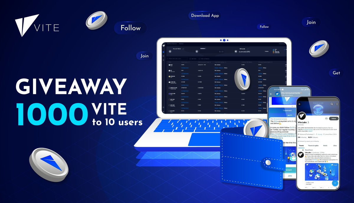 vitelabs's tweet photo. We value your opinion about us!

Drop your ideas of what needs to be improved in #Vite &amp; have a chance to win $VITE 💰

Also:

⬇️Download https://t.co/c0hMKkBSZK
📲Send your native wallet address
🐦Follow us here
📨... and on TG:
https://t.co/xJCVPqBjOy 
https://t.co/G8h7jdDsZ2 https://t.co/SNPdKYfXUj