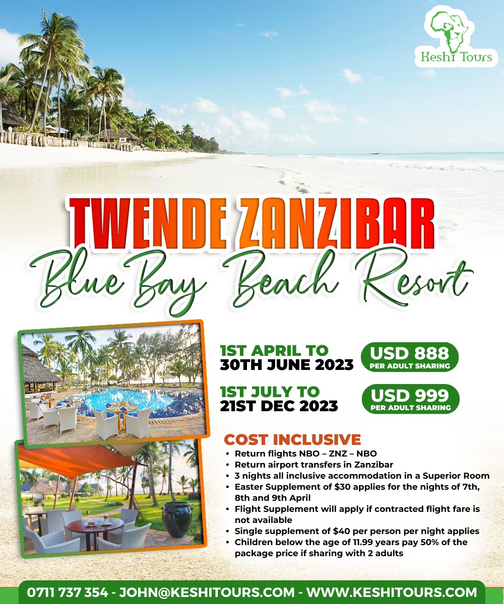 Plug Wa Cherehani on Twitter "RT john_curry18 . 🌴🌊 𝗕𝗹𝘂𝗲 𝗕𝗮𝘆 𝗕𝗲𝗮𝗰𝗵, 𝗭𝗮𝗻𝘇𝗶𝗯𝗮𝗿 𝗣𝗮𝗰𝗸𝗮𝗴𝗲 🌊🌴