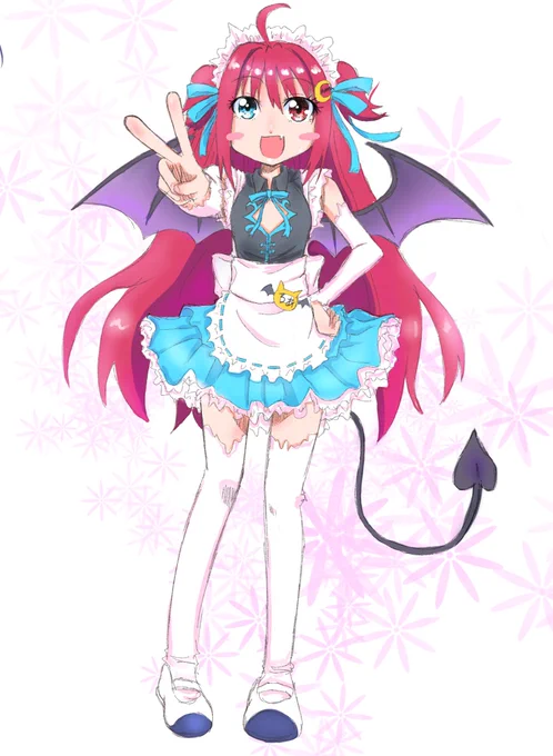 ロアちゃん過去絵。ロアちゃんの絵は何故か割と時間をかけたものばかりな模様。#ロアート 