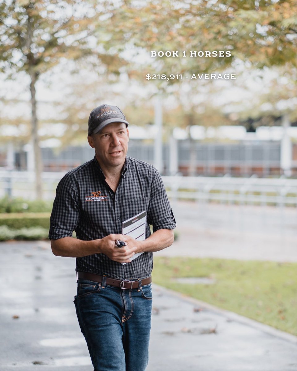 Figures for our sales thus far since inception…

Book 1 Inglis Classic, Inglis Easter &amp; Magic Millions

🔸34/36 Sold - 95% clearance rate
🔸Average - $218,911

So proud of our team and grateful to our clients 🐴

#raisedonridgmont