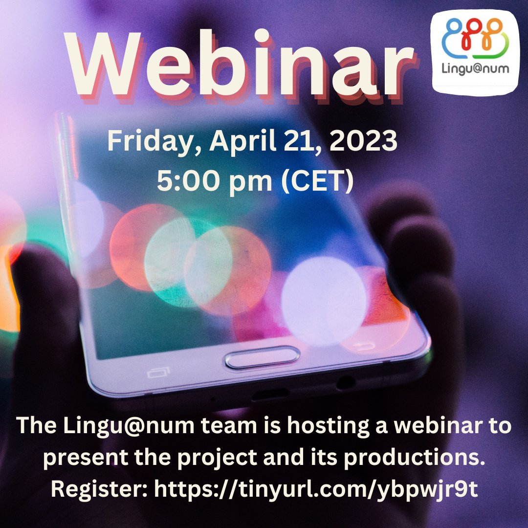 Language teachers, interested in #DigitalCitizenship, digital tasks?
Join our webinar to explore the training material &amp; resources created for you!
Webinar in English: Friday, April 21, 2023, 5:00 pm (CET) - Registration free but mandatory. 
tinyurl.com/ybpwjr9t
