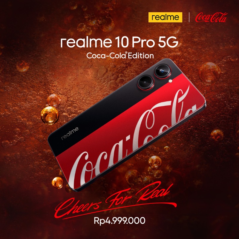 realmeindonesia's tweet photo. ๐๐๐ ๐๐ค๐ค๐ก๐๐จ๐ฉ ๐๐ฃ๐ ๐ข๐ค๐จ๐ฉ ๐จ๐ฉ๐ฎ๐ก๐๐จ๐ ๐๐ค๐ก๐ก๐๐, realme 10 Pro 5G Coca-Colaยฎ๏ธ Edition โซ๏ธ๐ด
Limited edition! Dapatkan #realme10Pro5GCocaColaEdition 14 April 2023 pukul 12:00 WIB di Tokopedia, TikTok, https://t.co/gKCTWrmMNw serta bonus spesial. #CheersForReal