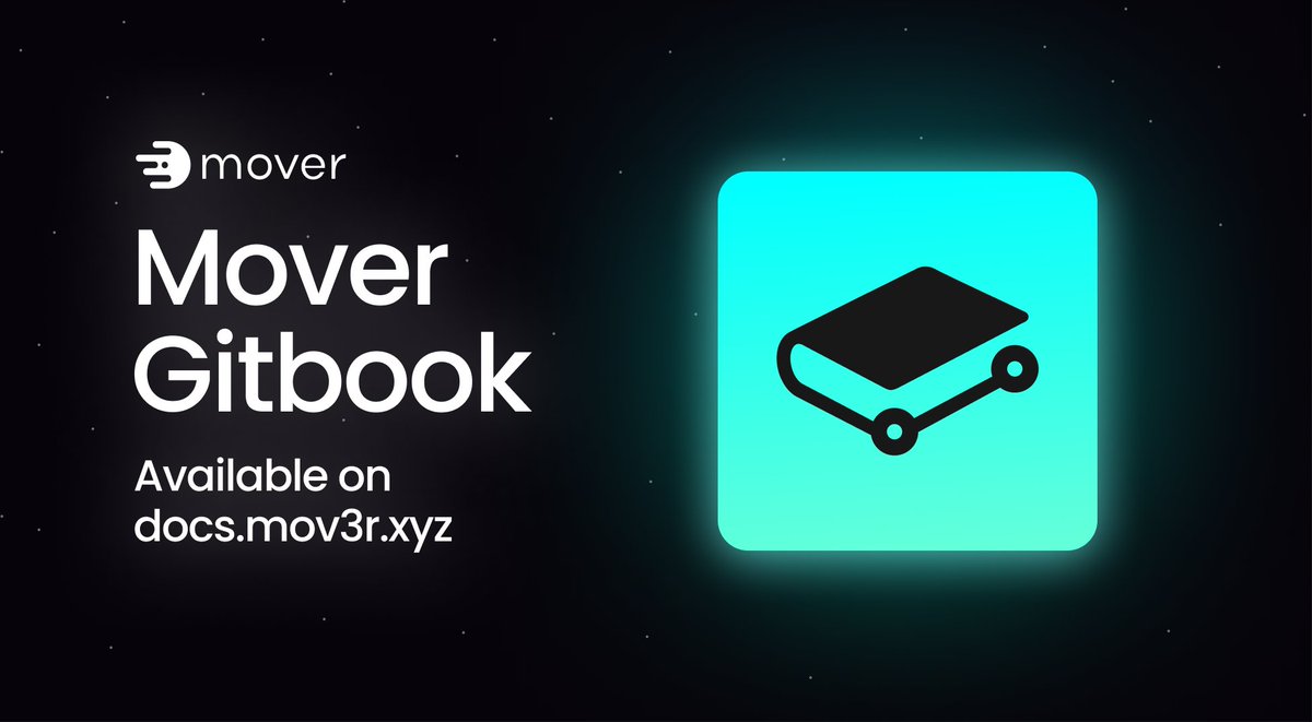 moverxyz's tweet photo. We have some great news to share with you. The Mover Gitbook is now live, giving you access to all the vital information about Mover in one place. We'll be regularly updating the platform, so be sure to stay tuned for more! https://t.co/CX1heLkiOV