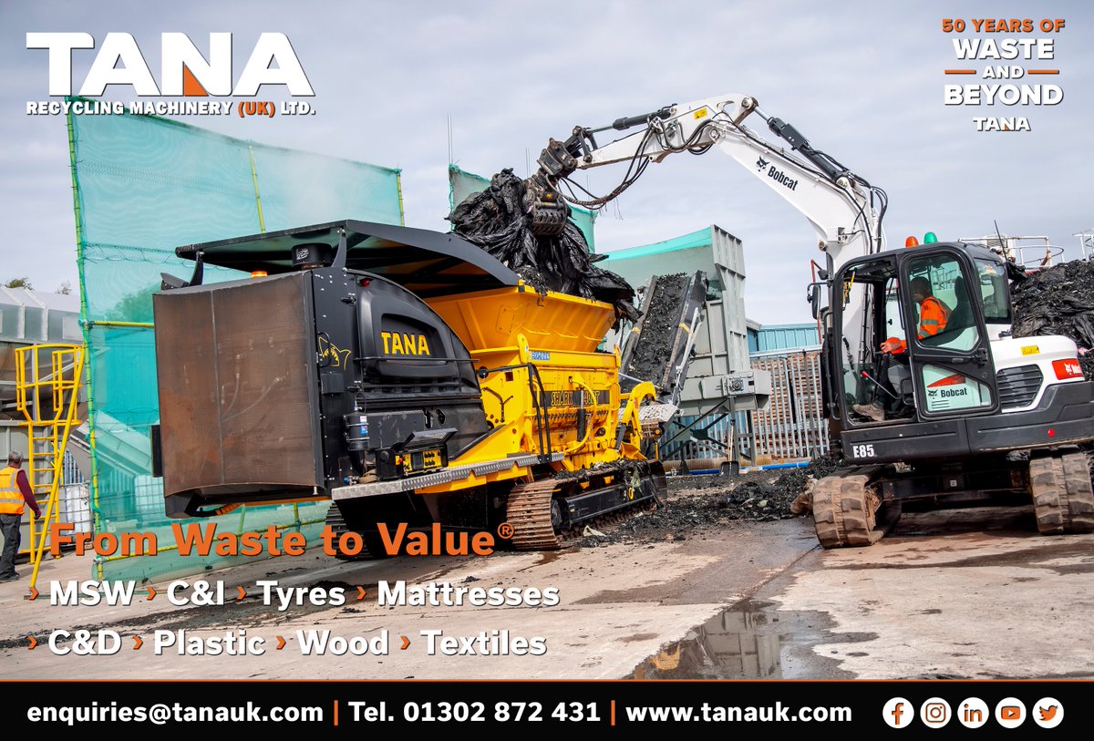 TanaLtd's tweet image. TANA Shark waste shredders are designed for shredding the widest range of materials.

Find out more at tanauk.com

#waste #recycle #shreddermachine #landfill #wastetoenergy #heavyequipment #industryleading #wastemanagment #plasticrecycling #tyrerecycling #skiphire