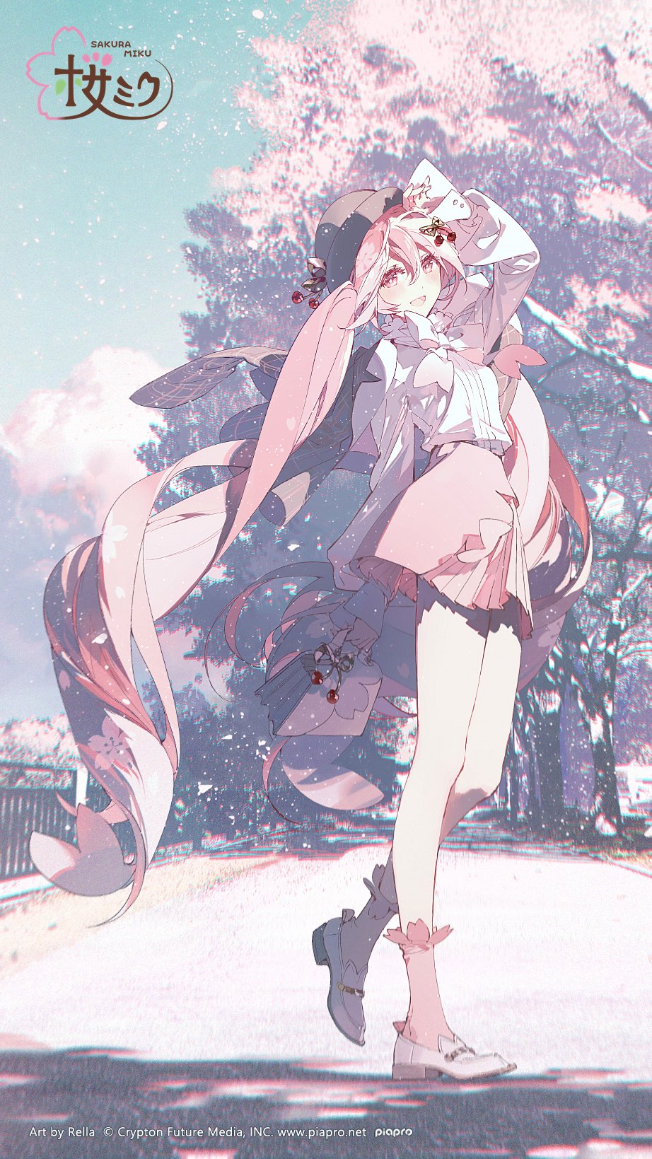 桜ミク 缶バッジ(Rella) 弘前さくらまつり2025」×「桜ミク」 缶バッジ Art by 安彦良和
