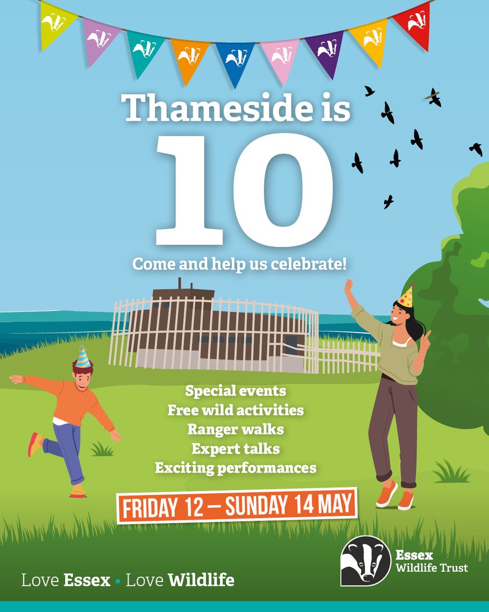 #Thameside Nature Discovery Park is celebrating its tenth anniversary!  🎉

Come and help us celebrate with a  whole host of special guests and free fun events lined up! 🥳

Reserve your FREE spot here 👉 loom.ly/bME5a8M