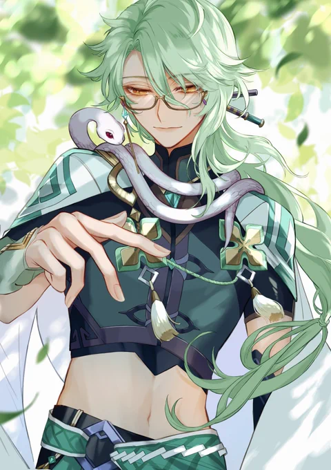 白朮先生実装おめでとう〜!楽しみ… #genshinimpact #Baizhu 