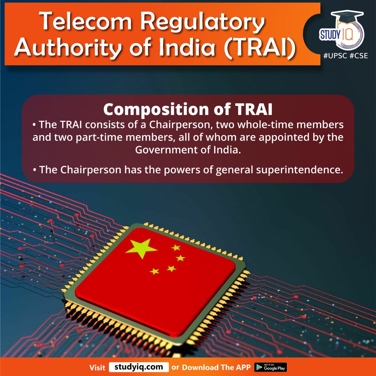 bankiqeducation's tweet photo. Telecom Regulatory Authority of India (TRAI)
#telecomregulatoryauthorityofindia #trai #whyinnews #chineseentity #telecomservices #transparentpolicy #governmentofindia #generalsuperintendence #serviceproviders #qualityofservice #upsc #cse #ips #ias https://t.co/OkPMkhncFj