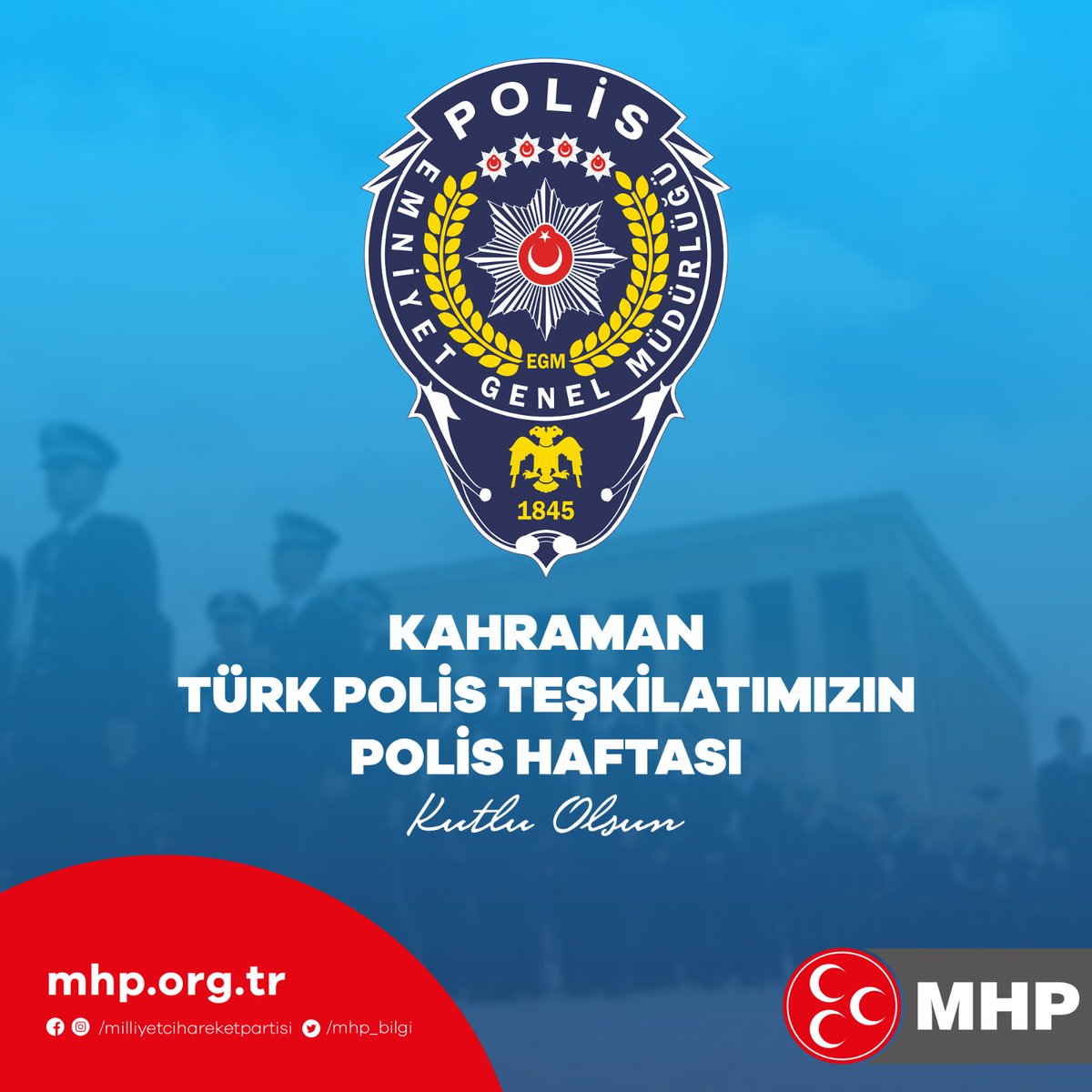 mhpadanasim's tweet photo. Kahraman Türk Polis Teşkilatımızın #PolisHaftası Kutlu Olsun. https://t.co/NV7knybo2W