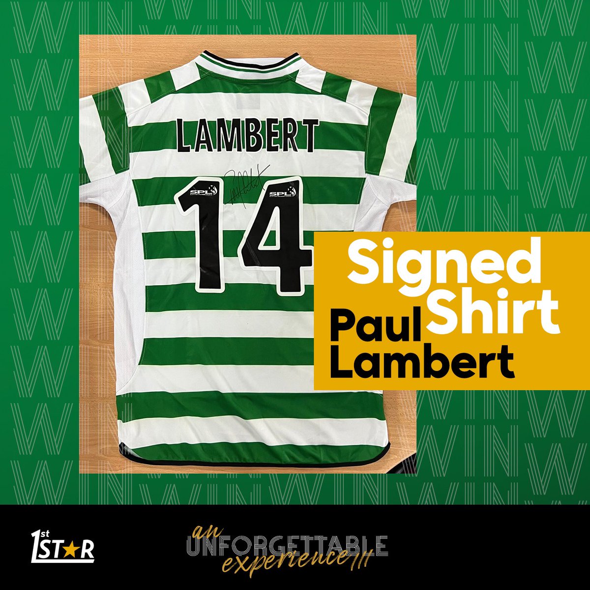 Another cracking giveaway sponsored by An Unforgettable Experience III - a signed <a href="/paul/">Paul Rollo</a>.lambert97 shirt 😍🟢⚪️

To take part:

🟢 Like this post
⚪️ Tag a mate
🟡 Retweet

#Celtic #CelticFC #CelticFootballClub #SEC #Armadillo #Glasgow #COYBIG #GlasgowsGreenAndWhite #HailHail