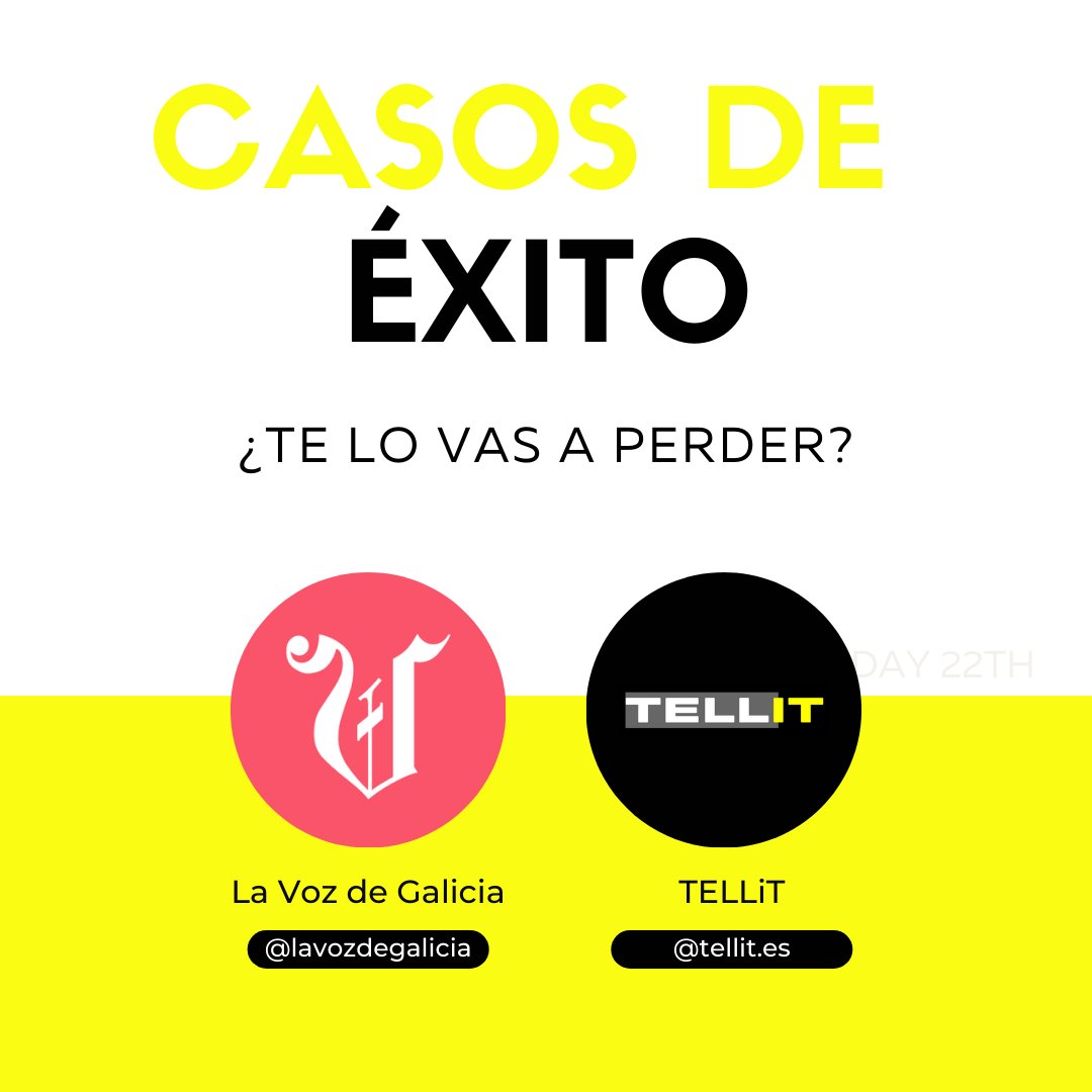 Tellit_ES's tweet photo. ¡Nuevo caso de éxito!

Hoy os contamos más sobre nuestro trabajo con @lavozdegalicia 

Para saber más acerca de este caso, visita nuestra web y descubre toda la información.

#exit #technology #communication #needs #solutions https://t.co/TDIA8G2BU3