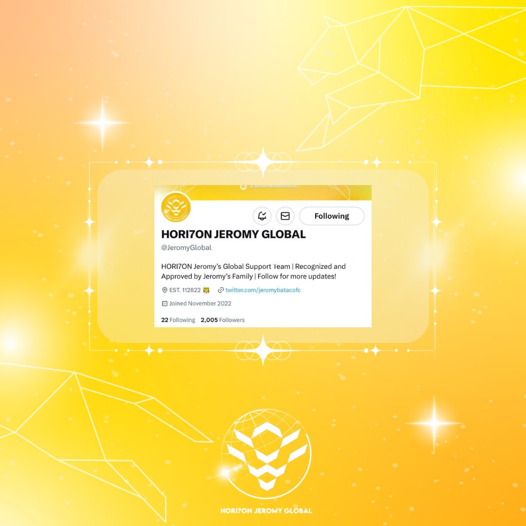 JVSTofficial's tweet image. [🎉] 230411 HJG UPDATE

Tigers! With your continuous support and loud roars for our baby tiger, we’ve finally reached 2,000 followers.

Thank you and welcome to our growing family!

#HORI7ON_JEROMY #JEROMY
#호라이즌_제로미 #제로미