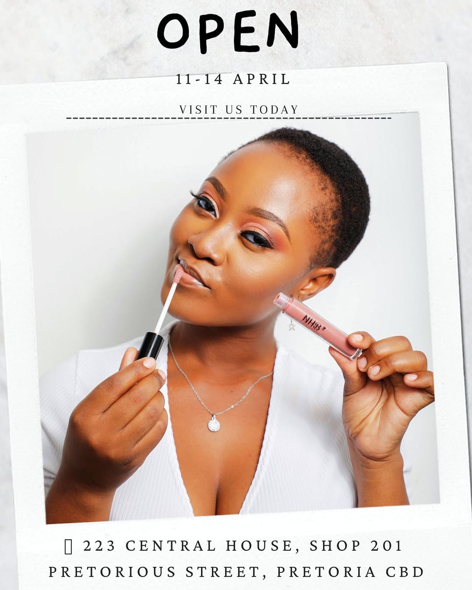 nakiesbeauty's tweet image. Your one stop beauty shop 💄 💅
Visit us at 223 Central House shop 201 on Pretorious street in Pretoria Central

We also offer makeup classes
Call ☎️ 0120232527
WhatsApp 📱 0783476323
#nhbcosmetics #makeuptutorials #beauty #makeuptips #makeupartist