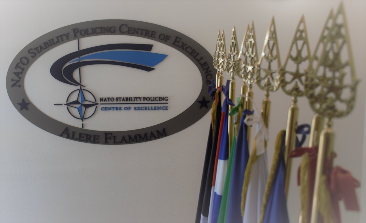 NSPCOE's tweet photo. @NSPCOE is 1 of the 28 #NATO COEs. It supports the whole #Alliance before, during & after conflicts bringing the #PoliceDimension in #MilitaryOps thx two its #PoliceLikeMindset, thus setting the conditions for long-term Peace, #Stability & Development in #FragileStates
#WeAreNATO https://t.co/lV5IoKJbkW