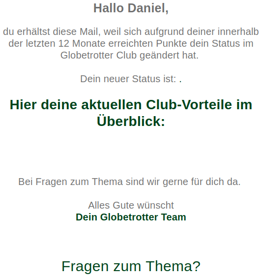 0711town's tweet photo. @globetrotter Ich habe Fragen 😉
Leider hat euer Email-Templating heute morgen nicht mitgespielt: https://t.co/alQfKf594s
